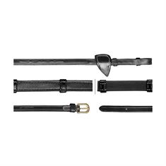 Reins D Collection by Dy'on 5/8 Hunter With Stops Black