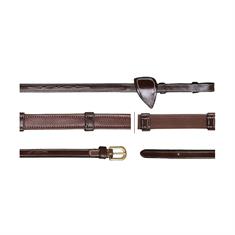Reins D Collection by Dy'on 5/8 Hunter With Stops Brown