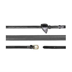 Reins D Collection by Dy'on 5/8 Rubber Black