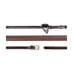 Reins D Collection by Dy'on 5/8 Rubber Brown