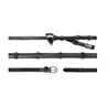 Reins D Collection by Dy'on Pelham 1/2 Rubber With Stops Black