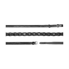 Reins Dy'on 1/2 Braided US Hunter Collection Black