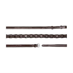 Reins Dy'on 1/2 Braided US Hunter Collection Brown