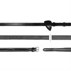 Reins Dy'on 1/2 Rubber Hunter New English Collection Black
