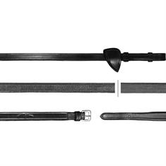 Reins Dy'on 1/2 Rubber Hunter New English Collection Black