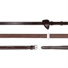 Reins Dy'on 1/2 Rubber Hunter New English Collection Brown