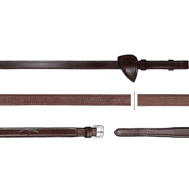 Reins Dy'on 1/2 Rubber Hunter New English Collection Brown