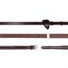 Reins Dy'on 1/2 Rubber Hunter New English Collection Brown