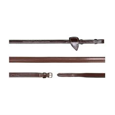 Reins Dy'on 1/2 Rubber US Hunter Collection Brown