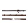 Reins Dy'on 1/2 Rubber With Stops US Hunter Collection Brown