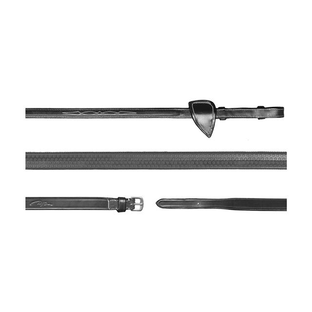 Reins Dy'on 5/8 Rubber US Hunter Collection Black