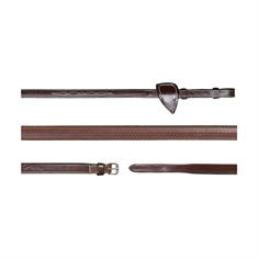 Reins Dy'on 5/8 Rubber US Hunter Collection Brown