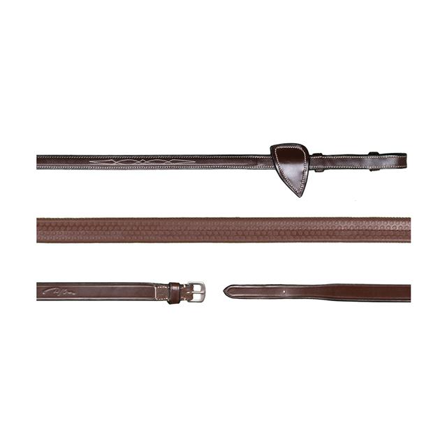 Reins Dy'on 5/8 Rubber US Hunter Collection Brown