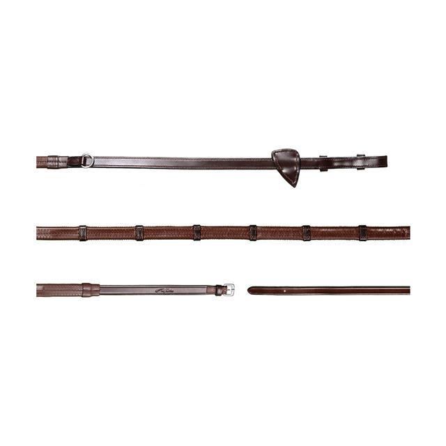Reins Dy'on Howlett Rubber With Stops New English Collection Brown