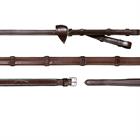 Reins Dy'on Pelham Rubber With Stops New English Collection Brown