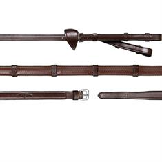 Reins Dy'on Pelham Rubber With Stops New English Collection Brown