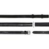 Reins Dy'on Rubber 5/8 Hunter Dressage Collection Black