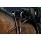 Reins Dy'on Rubber 5/8 Hunter Dressage Collection Brown