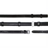 Reins Dy'on Rubber 5/8 Hunter With Stops Dressage Collection Black