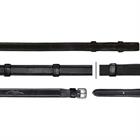 Reins Dy'on Rubber 5/8 Hunter With Stops Dressage Collection Black