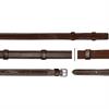 Reins Dy'on Rubber 5/8 Hunter With Stops Dressage Collection Brown