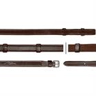 Reins Dy'on Rubber 5/8 Hunter With Stops Dressage Collection Brown