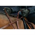 Reins Dy'on Rubber 5/8 Hunter With Stops Dressage Collection Brown