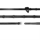 Reins Dy'on Rubber With Stops New English Collection Black