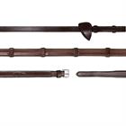 Reins Dy'on Rubber With Stops New English Collection Brown