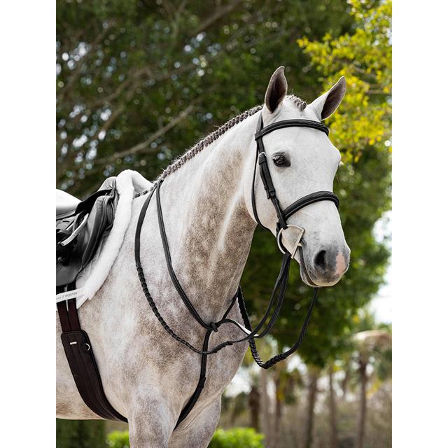 Reins LeMieux Hunter Leather Laced Black-Silver