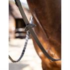 Reins LeMieux Leather Laced Black-Silver