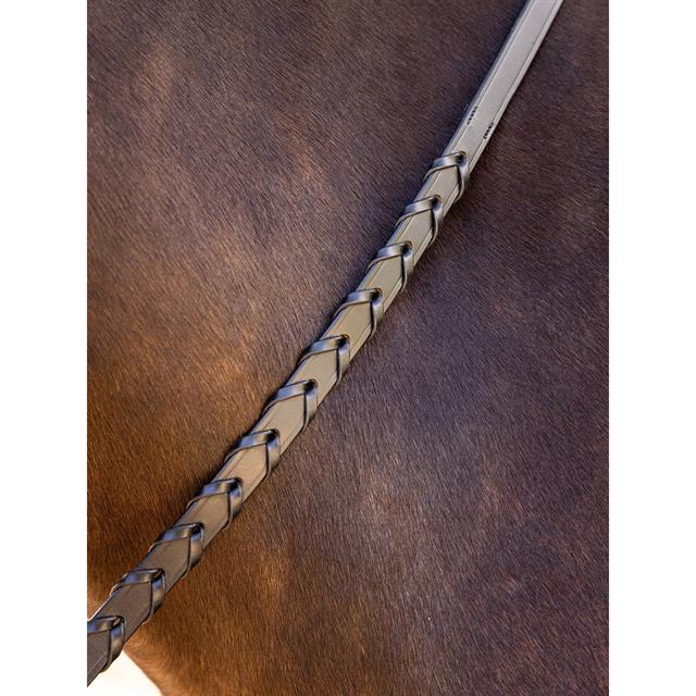 Reins LeMieux Leather Laced Black-Silver