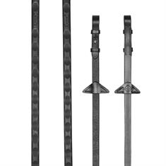 Reins LeMieux Rubber Magna Grip Black-Silver