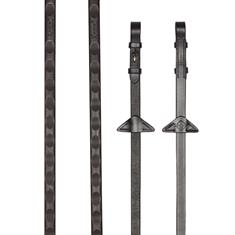Reins LeMieux Rubber Magna Grip Brown-Gold