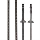 Reins LeMieux Rubber Magna Grip Brown-Silver