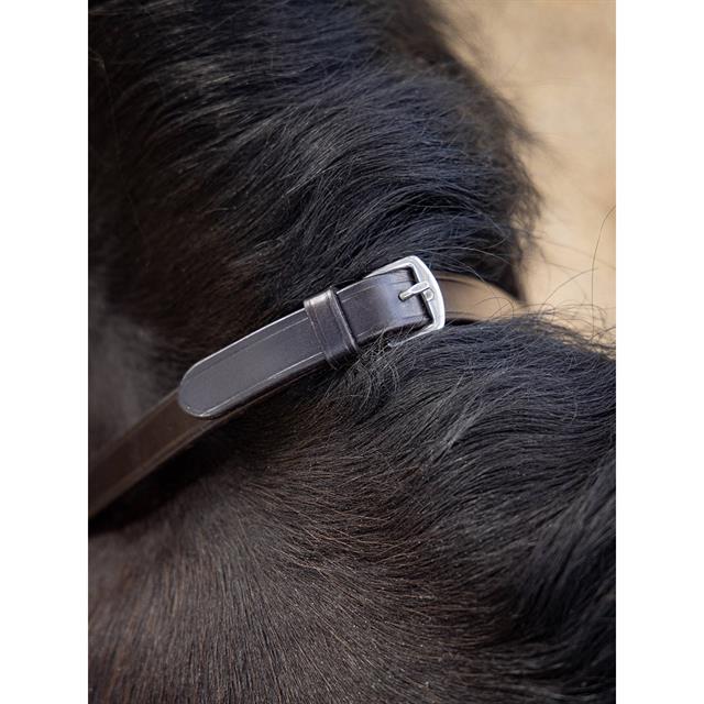 Reins LeMieux Rubber Magna Grip Brown-Silver