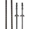 Reins LeMieux Rubber Magna Grip Brown-Silver