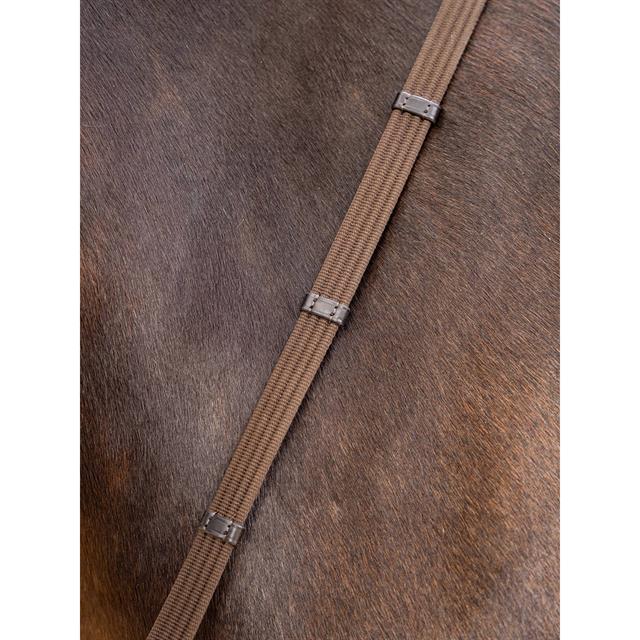 Reins LeMieux Webbed Continental Brown-Silver