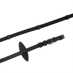 Reins Montar Fair With Stoppers Black