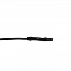 Reins Montar Round Stitched With Stops Black