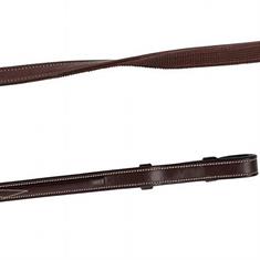 Reins Montar Rubber Deco Dark Brown-Beige