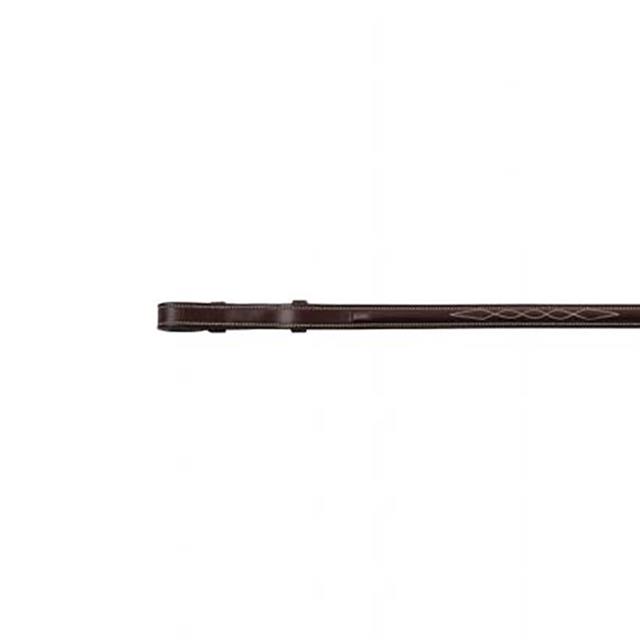 Reins Montar Rubber Deco Dark Brown-Beige