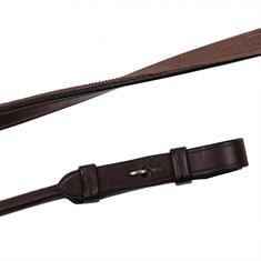 Reins Montar Rubber Round Stitched Blind Closure Brown
