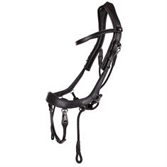 Reins PresTeq FayRein Bitless With Clip + Stops Black