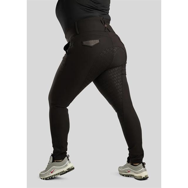 Reithose Briella Roségold Vollbesatz Silikon Montar Black
