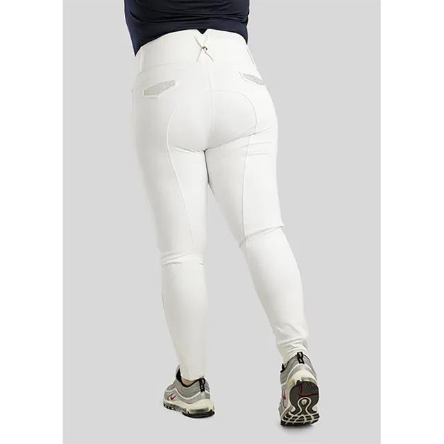 Reithose Briella Roségold Vollbesatz Silikon Montar White