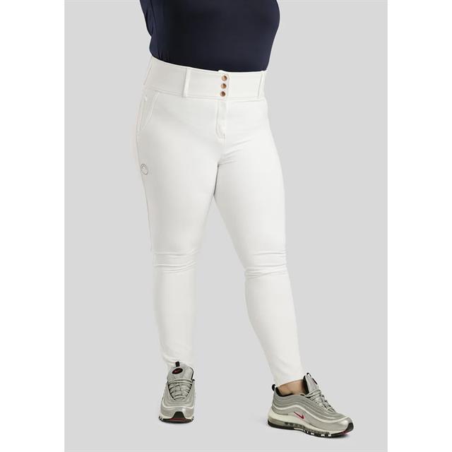 Reithose Briella Roségold Vollbesatz Silikon Montar White