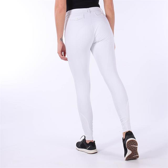 Reithose Elegance Kniebesatz Silikon Pénélope White
