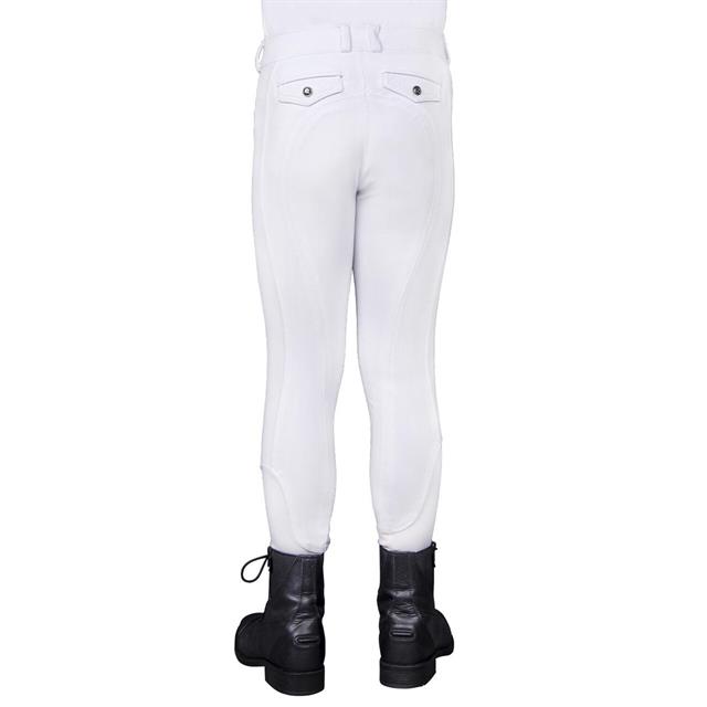 Reithose Kae Kids Kniebesatz Silikon QHP White