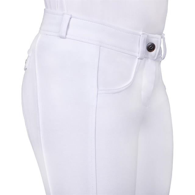 Reithose Kae Kids Kniebesatz Silikon QHP White